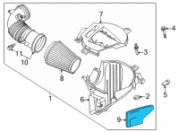 OEM 2022 Ford Mustang Filter Diagram - KR3Z-9601-A