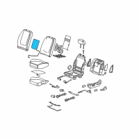 OEM 2008 Chevrolet Malibu Heater, Driver Seat Back Diagram - 25864884