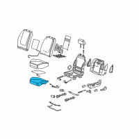 OEM Chevrolet Malibu Pad Asm-Driver Seat Cushion (W/ Wire) Diagram - 10374392