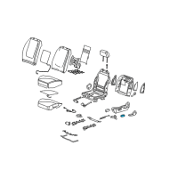 OEM 2009 Chevrolet Malibu Knob Asm, Front Seat Adjuster Switch Diagram - 22718119
