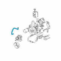 OEM 1997 Chevrolet Camaro Hose Asm-P/S Fluid Reservoir Diagram - 26040373