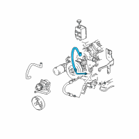 OEM 1998 Chevrolet Camaro Hose Asm-P/S Gear Outlet Diagram - 26044547