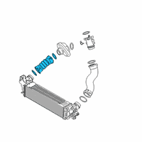 OEM BMW 540d xDrive Intercooler Hose Diagram - 11618571024