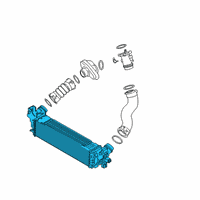 OEM BMW 530i Charge-Air Cooler Diagram - 17-51-8-576-509