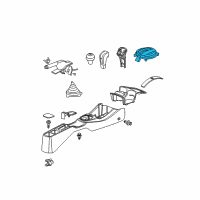 OEM 2010 Honda Fit Escutcheon Set, Console (Neutral Shine Silver) Diagram - 54715-TF0-A81ZA