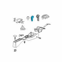 OEM 2012 Honda Fit Knob Assy., Select Lever *NH167L* (GRAPHITE BLACK) Diagram - 54131-TF0-951ZA