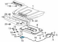 OEM 2022 Chevrolet Silverado 2500 HD Latch Diagram - 84805446