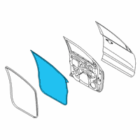 OEM Ford Ranger Door Weatherstrip Diagram - EB3Z-2620708-B