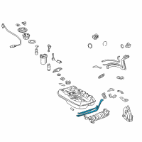 OEM 2009 Toyota Avalon Fuel Tank Mount Strap Diagram - 77602-07010