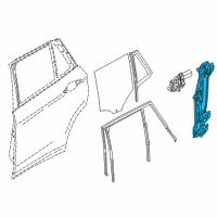 OEM 2021 BMW X1 Rear Left Window Regulator Diagram - 51-35-7-490-199