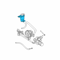 OEM 2008 Mercury Grand Marquis Reservoir Assembly Diagram - 8W7Z-3E764-A