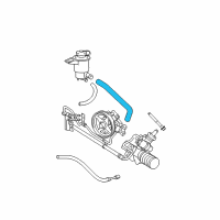 OEM Lincoln Town Car Reservoir Hose Diagram - 5W1Z-3691-B