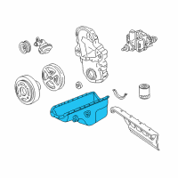 OEM 1994 Chevrolet K1500 Suburban Pan Asm-Oil Diagram - 23502600