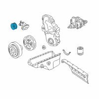 OEM 1994 GMC C2500 Pulley Asm-Vacuum Pump Diagram - 15589757