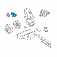 OEM Chevrolet Silverado 3500 Vacuum Pump Diagram - 89017558