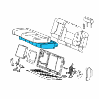 OEM 2017 GMC Sierra 3500 HD Seat Cushion Pad Diagram - 22888653