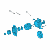 OEM 2018 Lexus LX570 Alternator Assembly With Regulator Diagram - 27060-38140