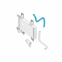 OEM 2017 Nissan Frontier Hose-Oil Cooler Diagram - 21633-EA500