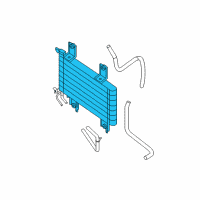 OEM 2016 Nissan Frontier Cooler Assembly-Oil Diagram - 21606-EA51A