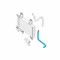 OEM 2015 Nissan Frontier Hose-Radiator To Oil Cooler Diagram - 21635-EA500