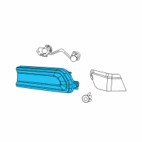 OEM Dodge Challenger Lamp-Tail Stop Turn Diagram - 5028780AF