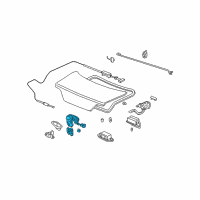 OEM Acura CL Lock, Trunk (Black) Diagram - 74851-S0K-A11ZA