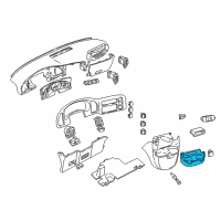 OEM 2003 GMC Safari Holder Asm-Instrument Panel Cup *Neutral Diagram - 15049804