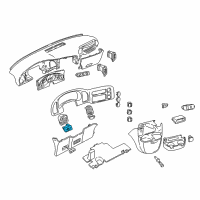 OEM GMC Savana 3500 Headlamp Switch Diagram - 93443101