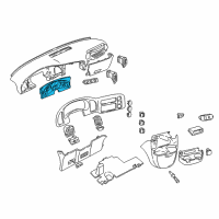 OEM 1999 GMC Safari Cluster Assembly Diagram - 9370095