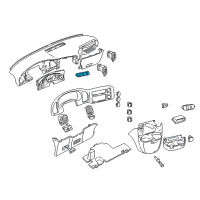 OEM 2003 Chevrolet Astro Heater & Air Conditioner Control Assembly Diagram - 15130959