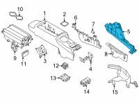 OEM 2022 Toyota GR86 Front Trim Diagram - SU003-09829