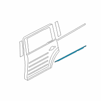 OEM 2016 Ford Flex Belt Weatherstrip Diagram - AA8Z-7425596-A