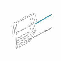 OEM 2016 Ford Flex Upper Molding Diagram - 8A8Z-74255A61-A