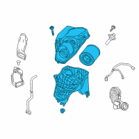 OEM 2018 Chevrolet Cruze Air Cleaner Assembly Diagram - 39037479