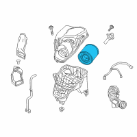 OEM 2017 Cadillac ATS Filter Element Diagram - 13367308