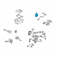 OEM 1997 Acura RL Control Unit, Right Front Keyless Diagram - 72195-SZ3-A01