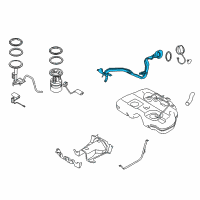 OEM Nissan Murano Tube Assy-Filler Diagram - 17221-5AA0A