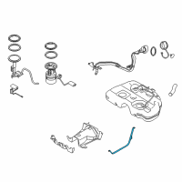 OEM 2015 Nissan Murano Band Assy-Fuel Tank Mounting Diagram - 17406-5AA0A