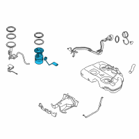 OEM 2019 Nissan Murano Complete Fuel Pump Diagram - 17040-5AA0B