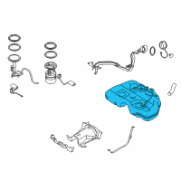 OEM 2015 Nissan Murano Fuel Tank Assembly Diagram - 17202-5AA0B