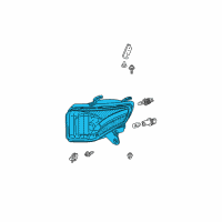 OEM Headlamp Lens Diagram - 81130-42190