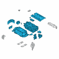 OEM Hyundai Battery System Assembly Diagram - 37503-E6AS1