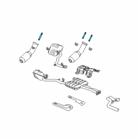 OEM 2010 Dodge Challenger Stud-Double Ended Diagram - 6508025AA