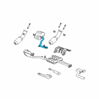 OEM Dodge Challenger Bracket-Exhaust Diagram - 4578899AA