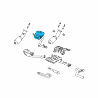 OEM 2009 Dodge Challenger Resonator-Exhaust Diagram - 5181355AB