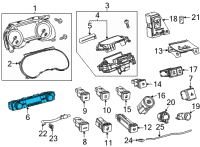 OEM 2020 Toyota Highlander Dash Control Unit Diagram - 55900-0E550