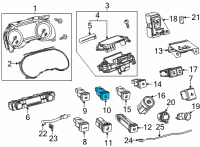 OEM 2021 Toyota Mirai Switch Diagram - 84721-0R020