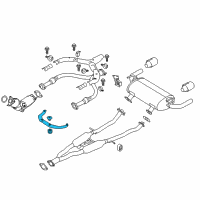 OEM 2014 Infiniti Q70 Mounting Assy-Exhaust Diagram - 20711-1MG0A