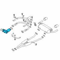 OEM Infiniti Q70 Three Way Catalytic Converter Diagram - B08B2-4HB0B