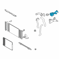 OEM 2013 Toyota Sienna Water Inlet Diagram - 16323-0P030